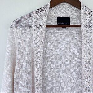 Cynthia Rowley open cardigan in a linen & cotton blend